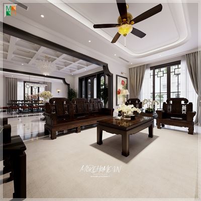 *Thiết Kế Biệt Thự Tuần Châu: Nội Thất Indochine Gây Ấn Tượng Mạnh Mẽ