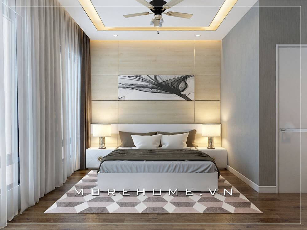 Giường ngủ chung cư gỗ công nghiệp Giường ngủ chung cư gỗ công nghiệp