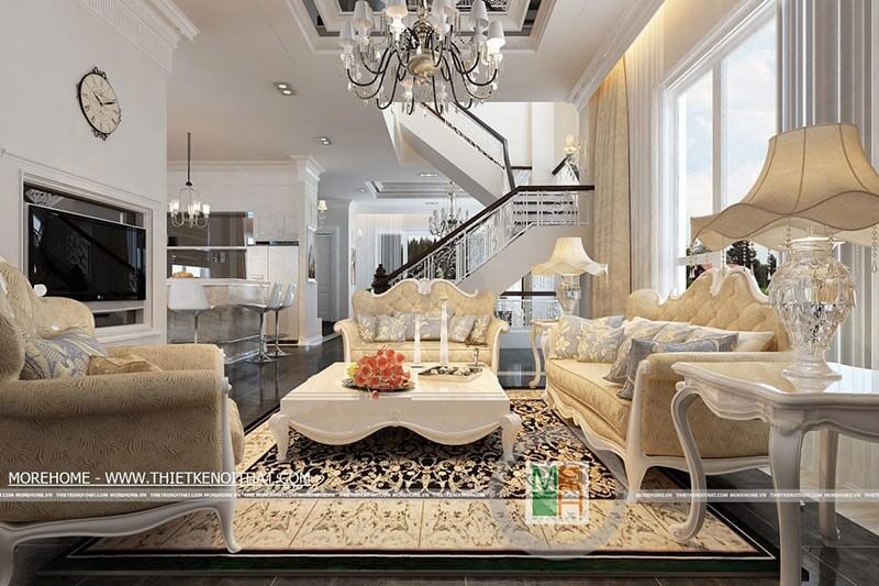 Sofa biệt thự tân cổ điển Sofa biệt thự tân cổ điển
