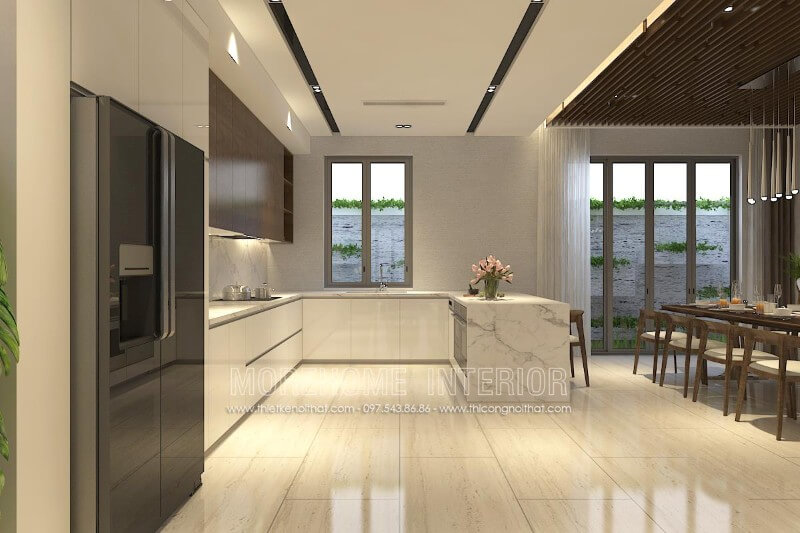 Mẫu tủ bếp ưa chuộng trong nhiều năm nay không lo bị Thiết kế và sản xuất tủ bếp đẹp
