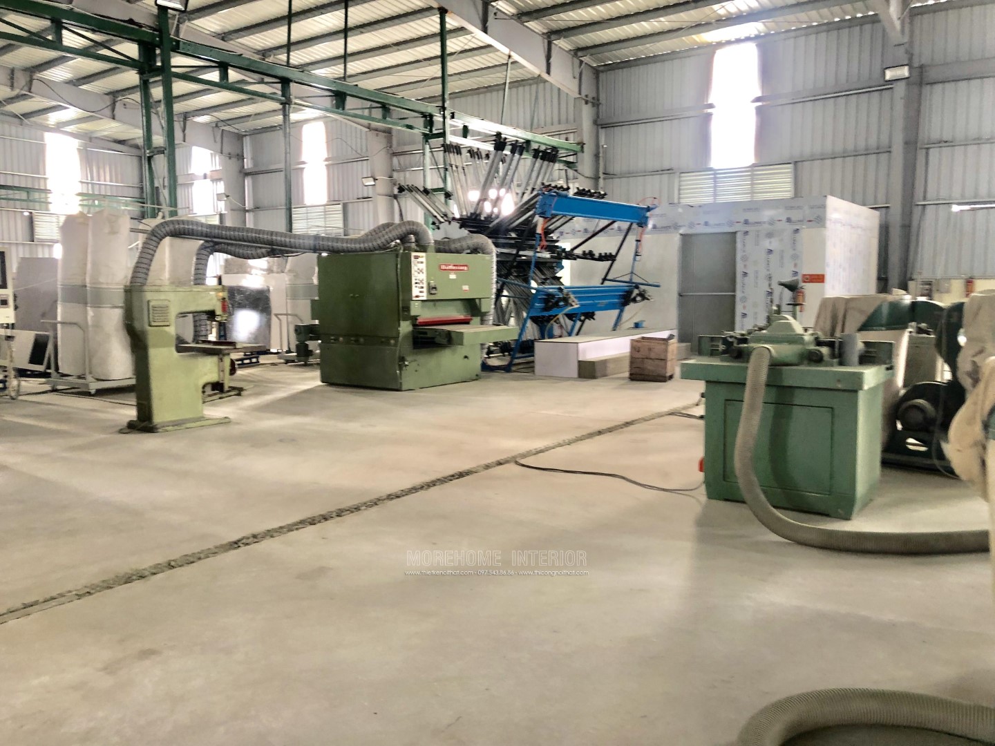 xưởng gỗ thi công nội thất Morehome