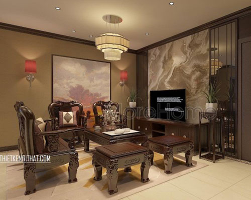 Thi công nội thất gỗ tại chung cư Hoàng Quốc Việt